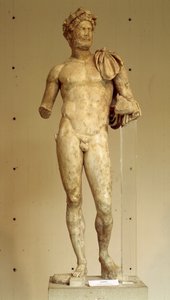 Statue af kejser Hadrian (Adrien) - Arkæologisk museum i Vaison-la-Romaine, 2. århundrede af Roman