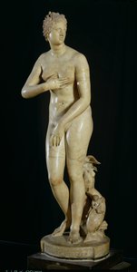 Medici-Venus, kopi af den hellenistiske original af Praxiteles (ca.370-330 f.Kr.) (marmor)
