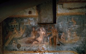 The Return of Proserpine of the Underworld, 2.-3. århundrede (fresco) af Roman