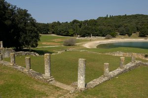 Den romerske villa i Verige Bay, Brijuni, Kroatien af Roman