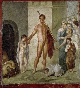 Theseus befrier børn fra Minotaurus, fra Gavius Rufus