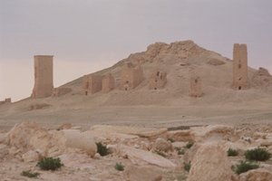 Tårngrave inklusive Iamlikus tårngrav bygget i 83 e.Kr., Gravenes Dal af Roman