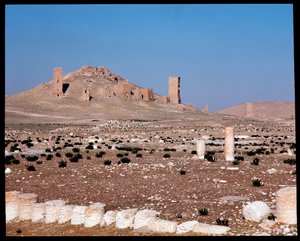 Udsigt over Iamblichus og Elahbels tårngrave (Fotografi) af Roman