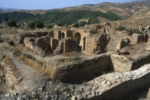 Generelt billede af badene, højkejsertid (27 f.Kr.-395 e.Kr.) af Roman Imperial Period