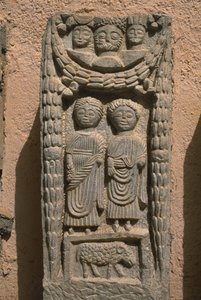 Stela, højkejsertid (27 f.Kr.-395 e.Kr.) af Roman Imperial Period