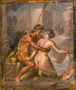 Satyr og nymfe, 1. H. 1. årh. AD.