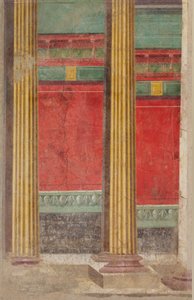 Vægmaleri fra en villa i Boscoreale, ca.50-40 f.Kr. af Roman Republican Period