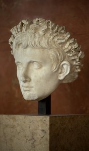 Art Rome Leder af kejser Augustus (63 f.Kr. - 14 e.Kr.) marmor af Roman Roman