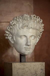 Art Rome Leder af kejser Augustus (63 f.Kr. - 14 e.Kr.) marmor af Roman Roman