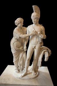 Art Rome kejserpar i marts og Venus (mellem 120 og 140 e.Kr.) marmorskulptur af Roman Roman