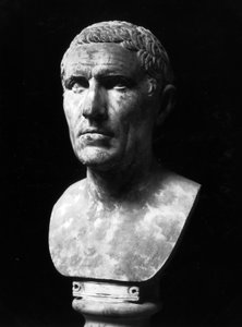 Buste af Marcus Claudius Marcellus (ca. 268-208 f.Kr.) (marmor) af Roman Roman