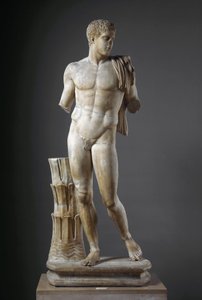 Diomede romersk marmorskulptur efter en græsk original. Fra Cuma. Dim. 177 cm Nationalt Arkæologisk Museum, Napoli