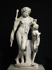 Dionysus med pande, AD 50-150 (marmor) af Roman Roman