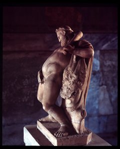 Beruset Hercules. Skulptur af House of Deers, 5. århundrede f.Kr. - 1. århundrede e.Kr af Roman Roman