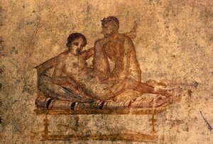 Eroottinen fresko House of Vettiiistä, Pompejista (UNESCOn maailmanperintöluettelo). af Roman Roman