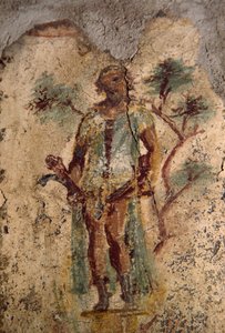 Erotisk freskomaleri fra Lupanar, Pompeji (UNESCOs verdensarvsliste af Roman Roman
