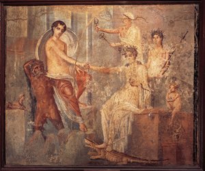 Fresko af Io ved Canopus i Egypten, trøstet af Isis fra Hertug d