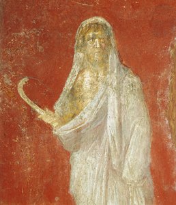 Fresko af Saturn, fra Pompei af Roman Roman