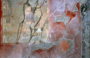Fresko fra House of Ephebus, Pompeji (UNESCOs verdensarvsliste af Roman Roman