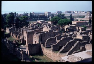 Panoramaudsigt over det arkæologiske sted, 5. århundrede f.Kr.-1. århundrede e.Kr af Roman Roman