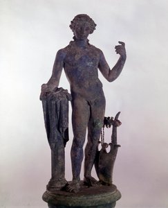 Romersk kunst: statue af Apollo i bronze. Museum for romerske antikviteter i Rom af Roman Roman