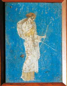 Romersk freskomaleri, der forestiller Diana, fra Pompei, Italien af Roman Roman