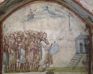 The Raising of Lazarus, Catacombs of Via Latina, Rom af Roman Roman