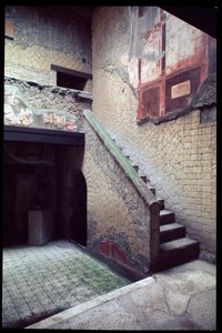 Udsigt over casa del Bel Cortile, 5. århundrede f.Kr.-1. århundrede e.Kr af Roman Roman