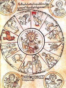 Solen omgivet af stjernetegn af Romanesque