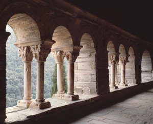 Udsigt over Priory af Romanesque