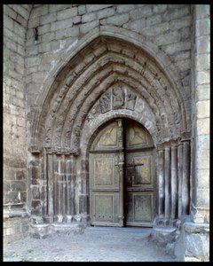 Udsigt over kirken af Romanesque