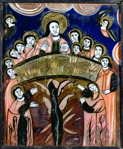Den sidste nadver, 1100-tallet (malet glas)