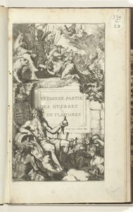 Titeltryk for første del af Guerres de Flandres Premier partie des Guerres de Flandres (titel på objekt) Guerres de Flandres (serietitel)