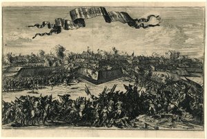 Erobring af Coevorden den 30. december 1672 Erobringen af ​​Coeverde med Cast[eel] (titel på objekt)