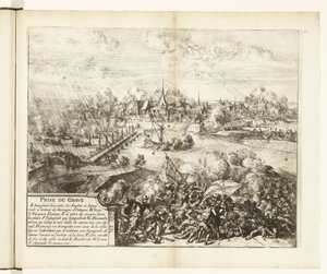 Beleg en inname van Grave, 1586 Optagelse (titel på objekt) Wars of Flanders (serietitel) af Romeyn de Hooghe