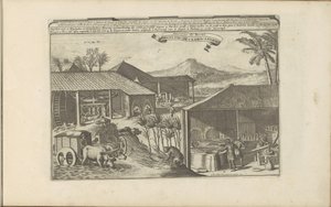Brasilianske sukkerarbejdere Brasilise Suykerwerken / Slik fra Brasilien (titel på objekt) Øst- og Vestindien og andre steder (serietitel) af Romeyn de Hooghe