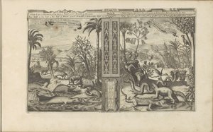 Dyren fra Vestindien Westindische Vissen, etc / Fishes, etc of the West Indies // Westindische Gedrochten / Monsters of the West Indies (titel på objekt) Øst- og Vestindien og andre steder (serietitel) af Romeyn de Hooghe