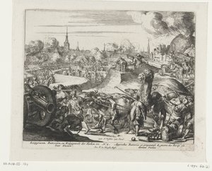Tyrkernes skyttegrave til Wien Skyttegrave, batterier og tyrkernes militære vold osv. for Wien (titel på objektet) af Romeyn de Hooghe
