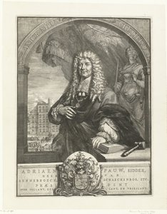 Portræt af Adriaen Pauw af Romeyn de Hooghe