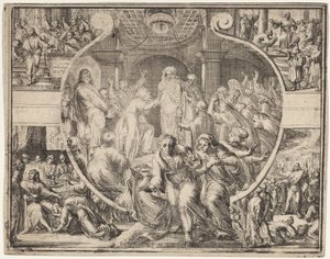 Opdragelse af Lazarus med scener fra Kristi liv af Romeyn de Hooghe
