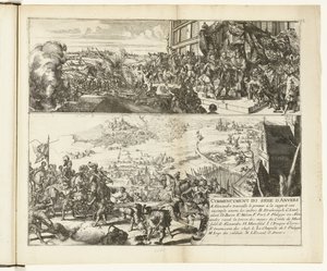 To skildringer af belejringen af ​​Antwerpen af ​​hertugen af ​​Parma, 1584-1585 Commencement du siege d