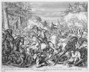 Vienna Print Cycle, polsk kavaleri begyndende kamp i Wienerskoven, 1683