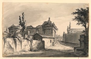 Scenedesign, antikke bygninger af Romolo Achille Liverani