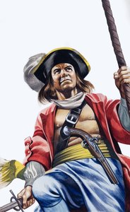 Sir Henry Morgan (gouache på papir) af Ron Embleton
