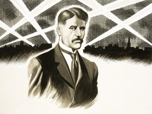 Deres uges dagbog: Zeppelin-angreb (Arnold Bennett) af Ron Embleton