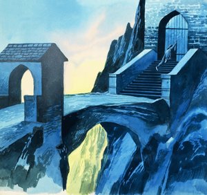 Tristan og Isolde: Hvor Tristan drager af sted mod Irland af Ron Embleton