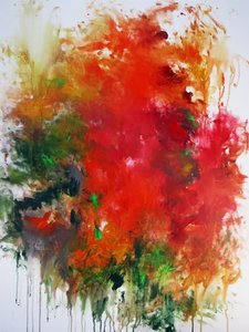 Abstrakt farveeksplosion af Ron Halfant