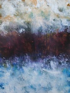 »Crashing Waves« – abstrakt af Ron Halfant