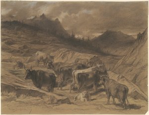 Kvæg i Auvergne af Rosa Bonheur