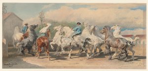 Hjemkomst fra hestemarkedet af Rosa Bonheur
